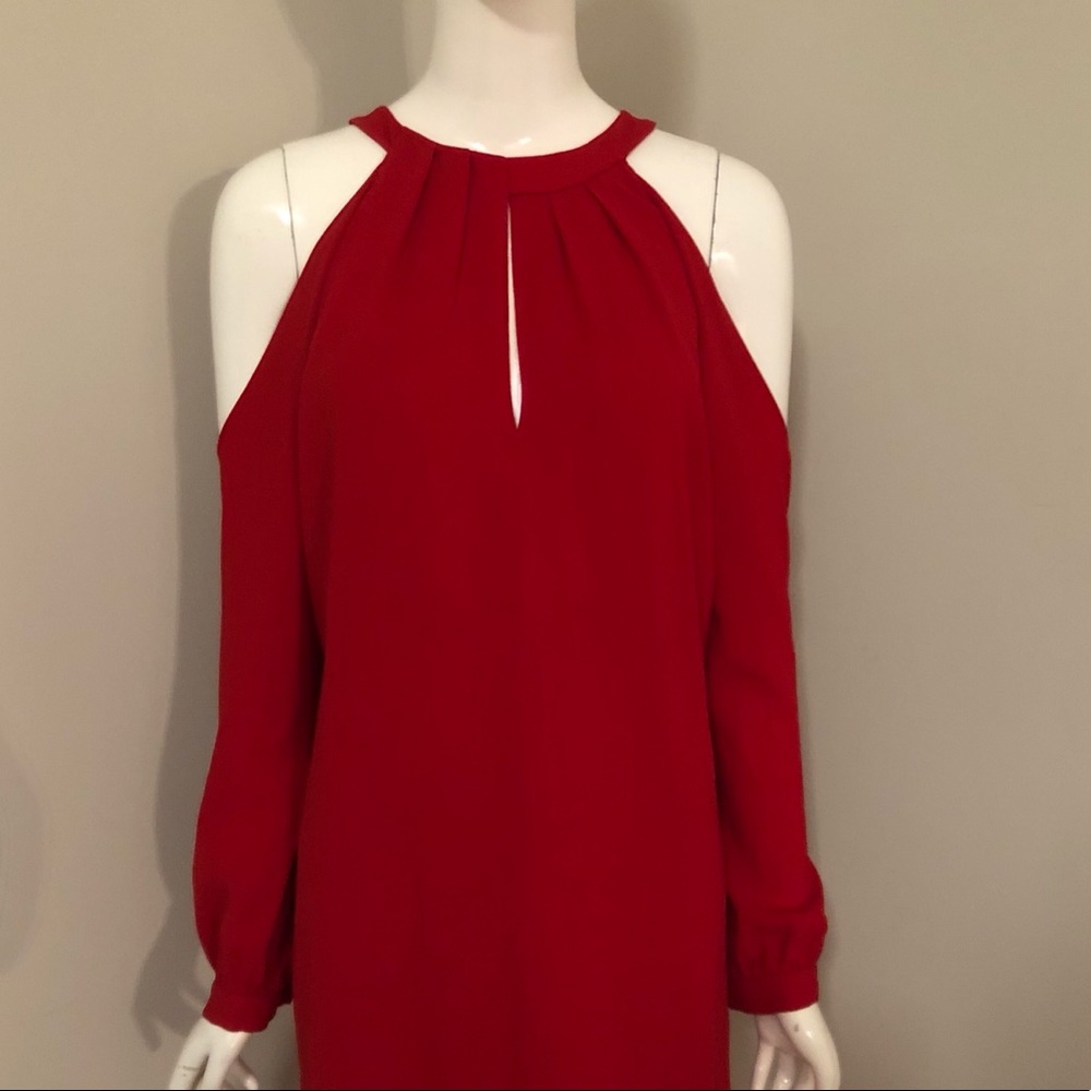 BCBGMAXAZRIA “Josephine” Cold Shoulder Dress